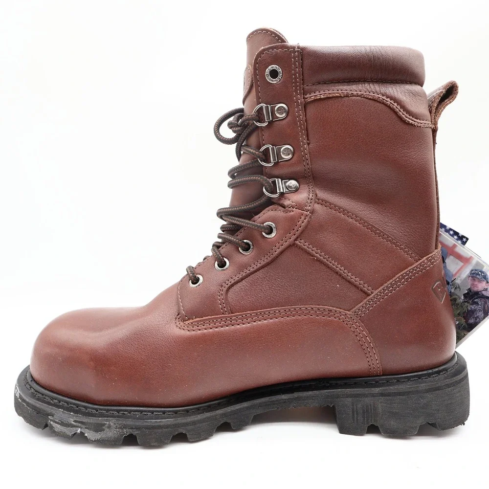 Rocky 2000s Steel Toe Ranger Work Boots Mens 9 Brown Leather Gore-Tex NIB